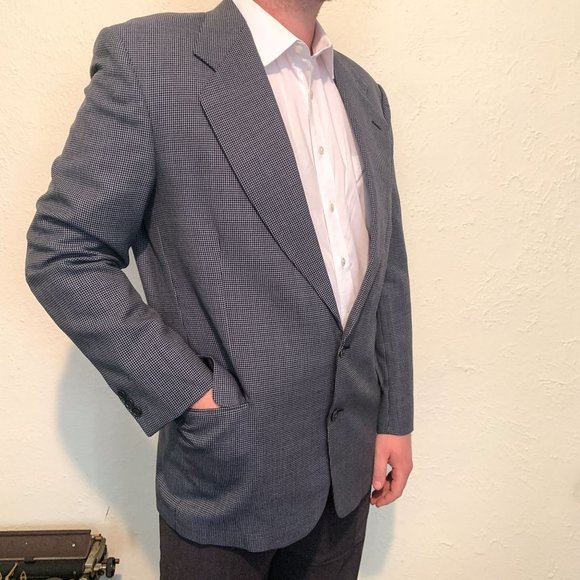 Oscar De La Renta Suits Blazers Oscar De La Renta Blue And Gray oscar-de-la-renta-suits-blazers-oscar-de-la-renta-blue-and-gray